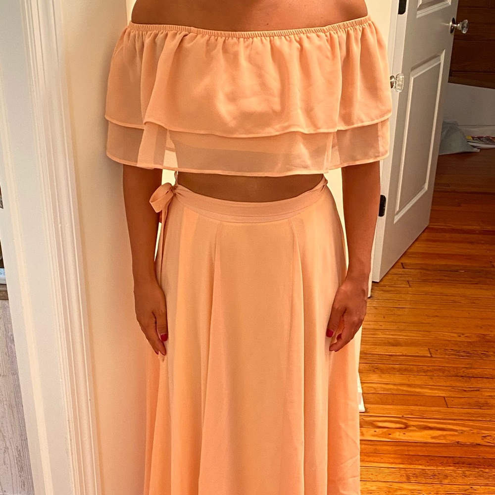 Two piece skirt and top Boohoo set